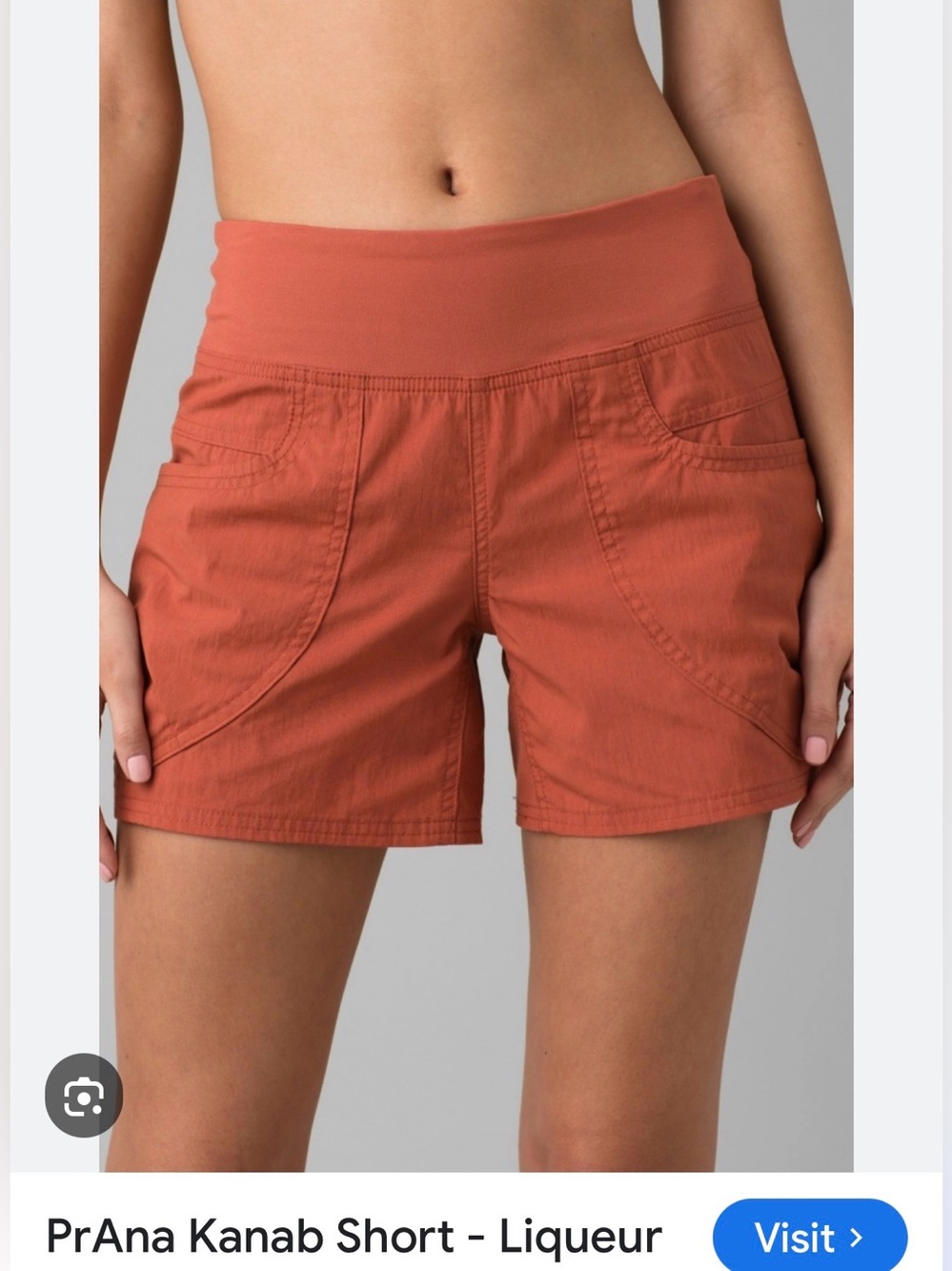 Prana Kanab shorts liqueur terracotta orange NEW cotton athletic women’s M NWT